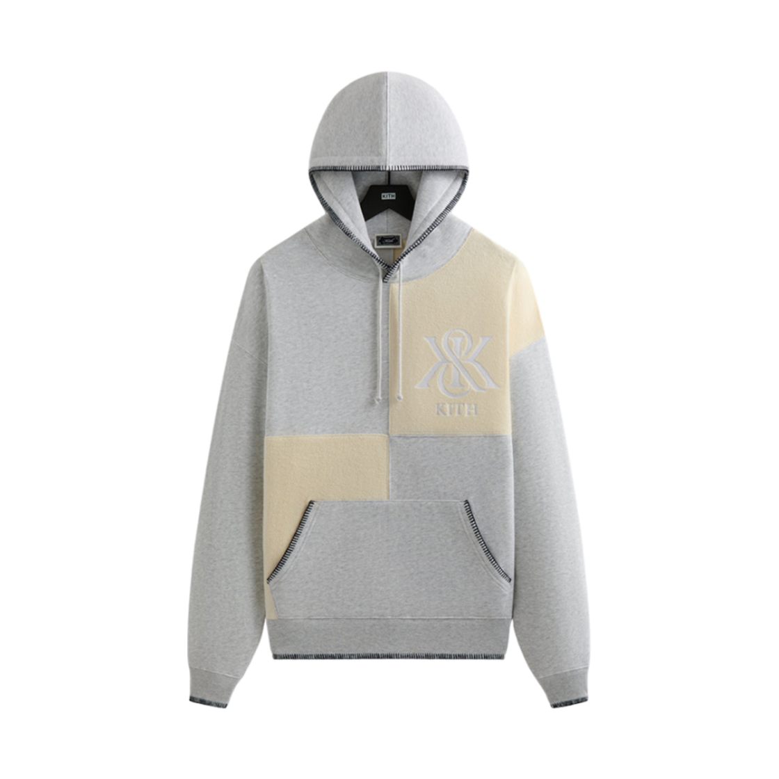 키스 패널드 넬슨 후드 라이트 헤더 그레이(Kith Panelled Nelson Hoodie Light Heather Grey) - 1