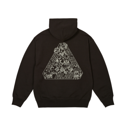Palace Zodiac Tri-Ferg Hood Black - 25SS