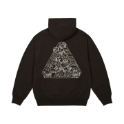 Palace Zodiac Tri-Ferg Hood Black - 25SS