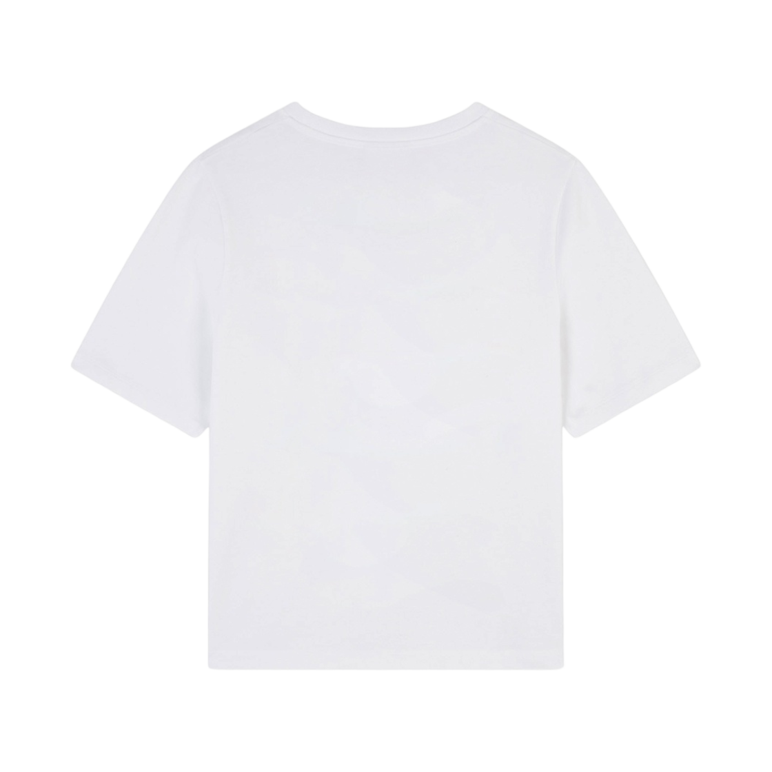 (W) 메종 키츠네 플라워 컴포트 티셔츠 화이트((W) Maison Kitsune Flowers Comfort T-Shirt White) - 2
