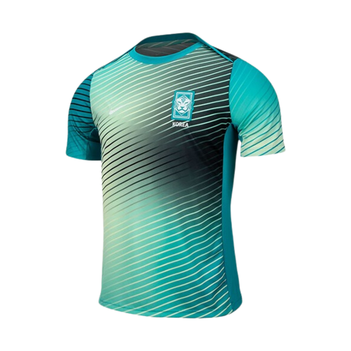 나이키 대한민국 아카데미 프로 드라이핏 축구 프리매치 숏슬리브 탑 앨러배스터 틸 네뷸라 - 아시아(Nike Korea Academy Pro Dri-Fit Soccer Pre-Match Sleeve Top Alabaster Teal Nebula - Asia)