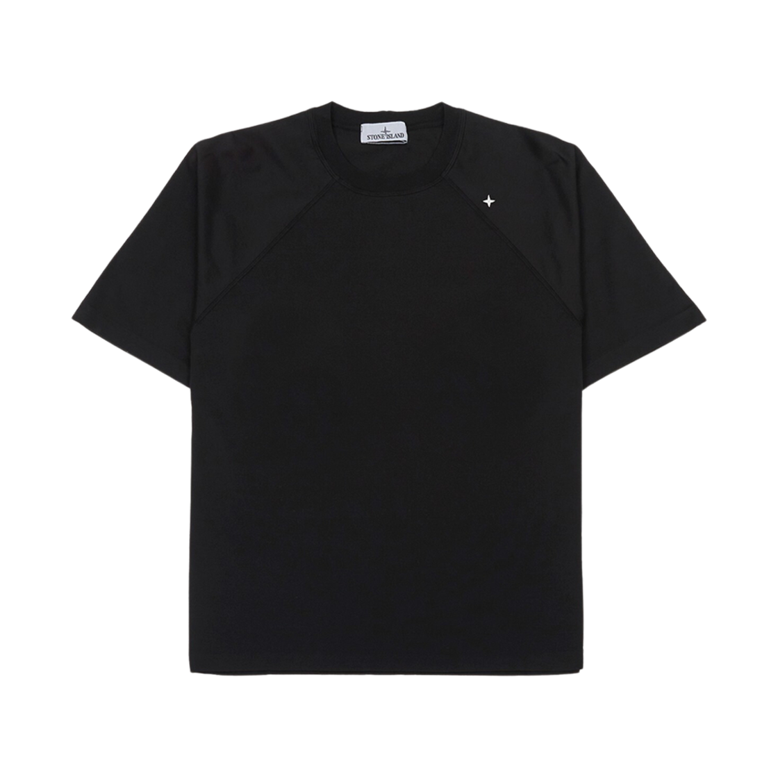 8015201G3-V0029 Stone Island 201G3 Cotton Blend T-Shirt Black - 24SS