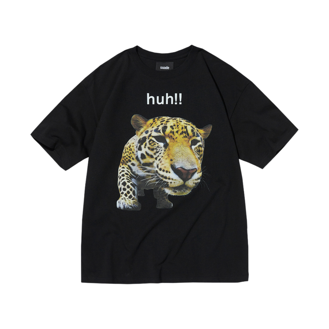 스웨이드 허 레오파드 티 블랙(Suade Huh Leopard Tee Black)
