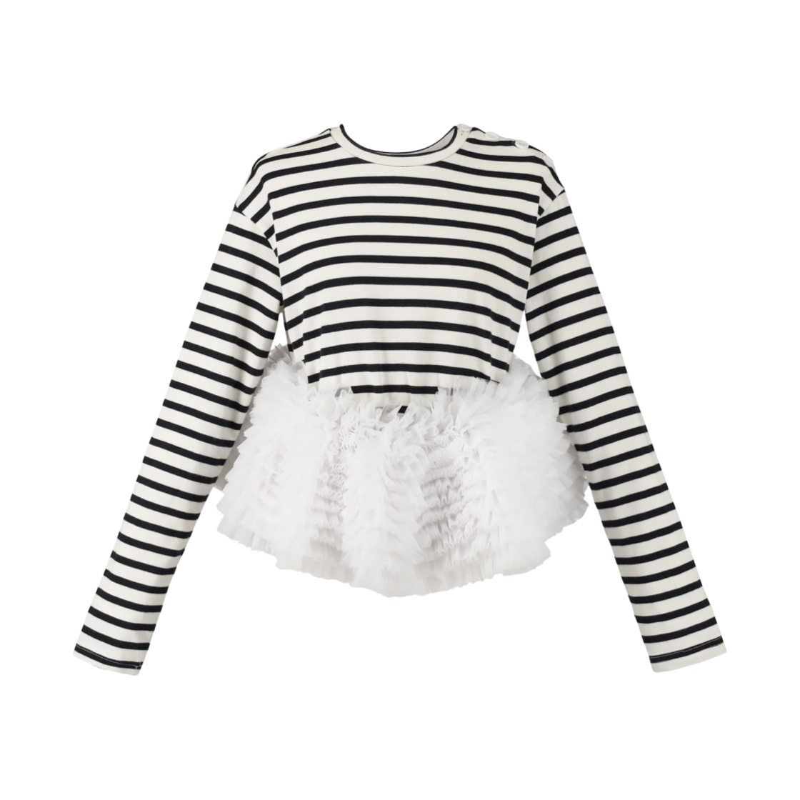 (W) 비비 프랜신 튤 탑 네이비((W) Bibiy. Francine Tulle Top Navy)