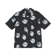 Stussy Dice Pattern Shirt Black