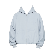 Wooyoungmi Overfit String Zip-up Hoodie Blue - 23FW