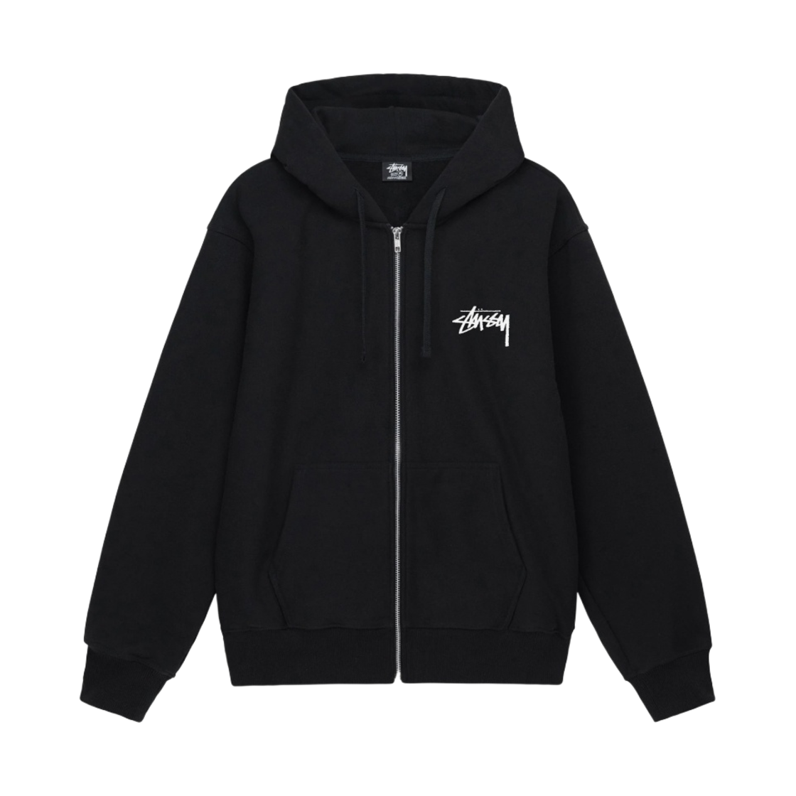 스투시 버닝 스탁 후드집업 블랙(Stussy Burning Stock Zip Hoodie Black) - 2