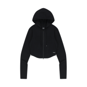 HDEX Womens Soft Heartline Hoodie Zip-up Black