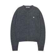 (W) Coyseio Flower Button Cardigan Grey