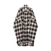 Maison Mihara Yasuhiro Super Big Check Long Sleeve Shirt White