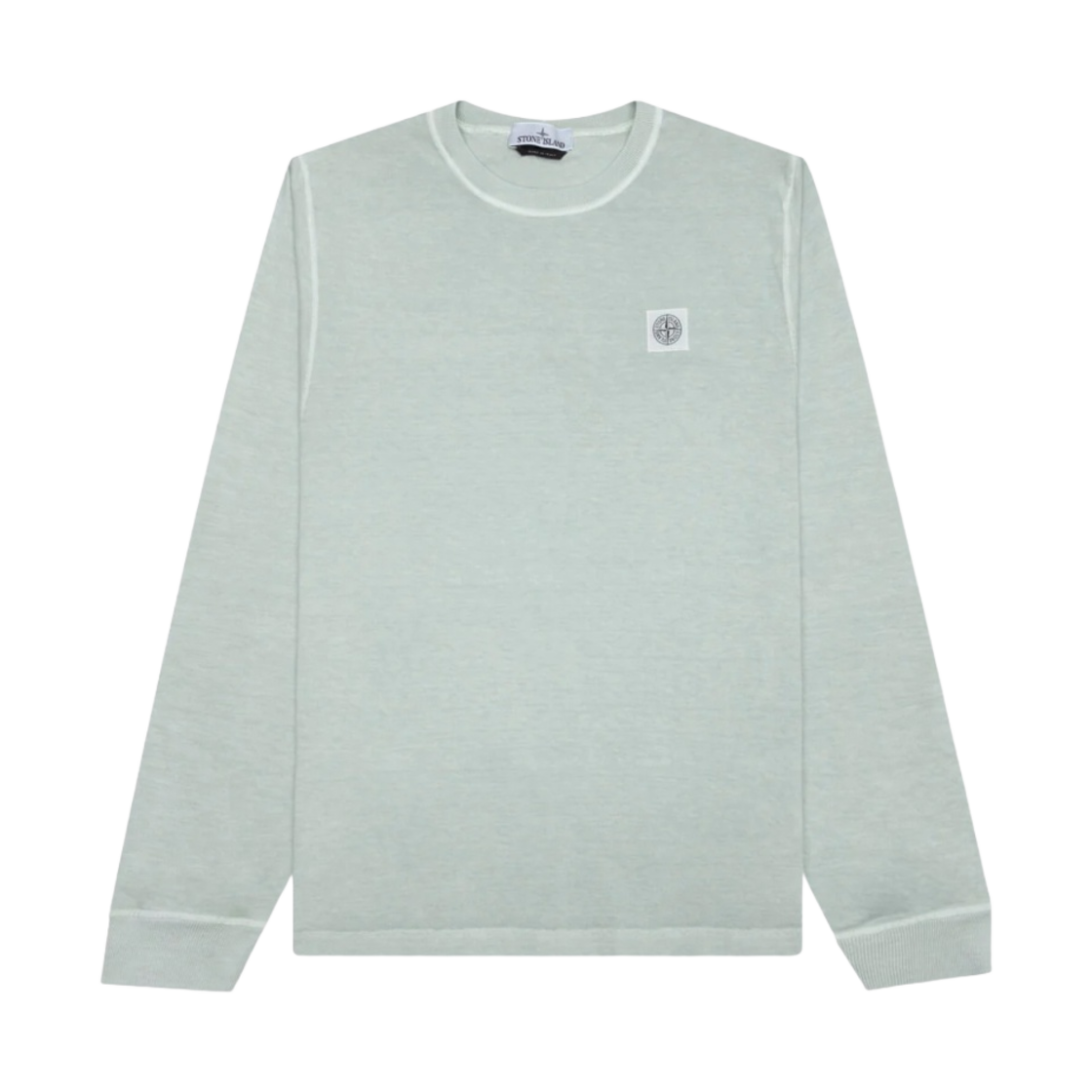 스톤 아일랜드 21842 피사토 트리트먼트 롱슬리브 티셔츠 라이트 그레이 - 22FW(Stone Island 21842 Fissato Treatment Long Sleeve T-Shirt Light Grey - 22FW) - 1