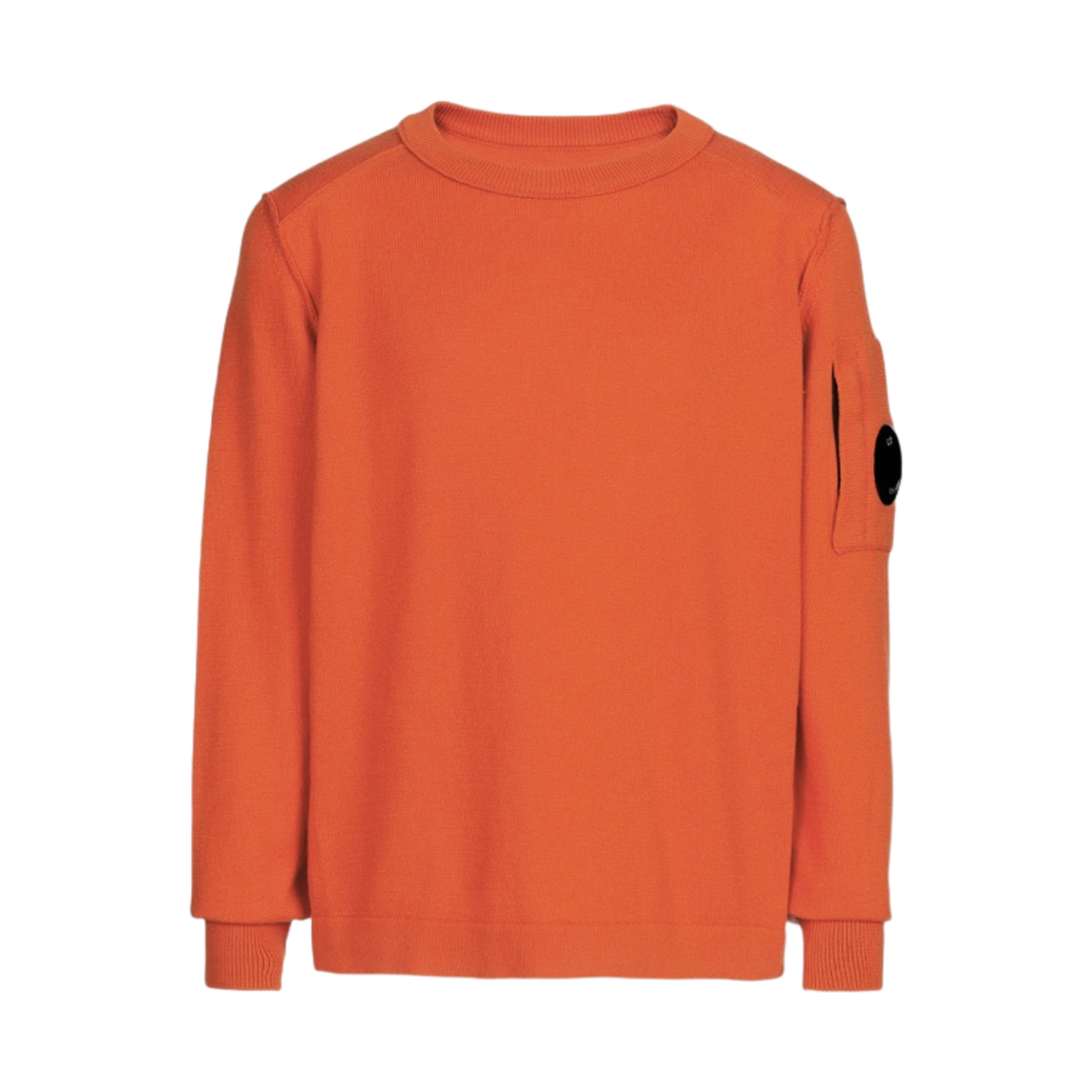 (키즈) C.P. 컴퍼니 U16 씨 아일랜드 니트 스파이시 오렌지 - 23SS((Kids) C.P. Company U16 Sea Island Knit Spicy Orange - 23SS) - 1