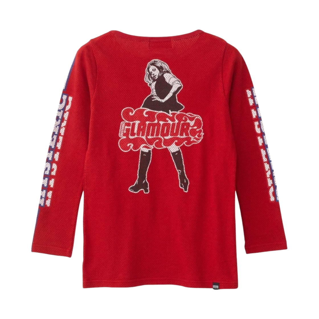 (W) 히스테릭 글래머 빅슨 걸 티셔츠 레드((W) Hysteric Glamour Vixen Girl T-Shirt Red) - 2