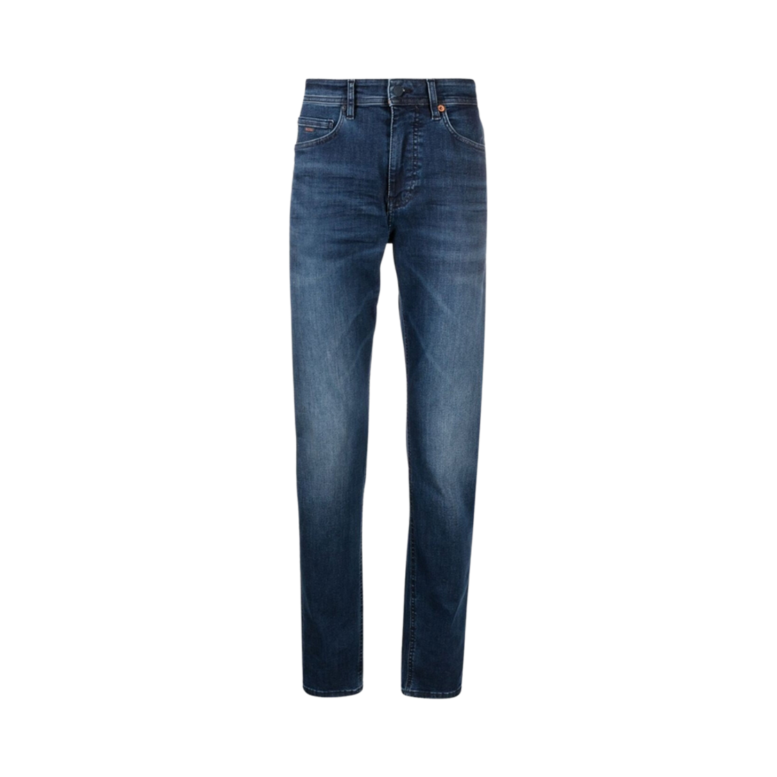 50490533-414 Hugo Boss Tapered Fit Jeans with Zip Dark Blue