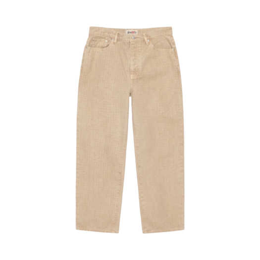 Stussy Big OL' Jean Canvas Needlepunch Khaki