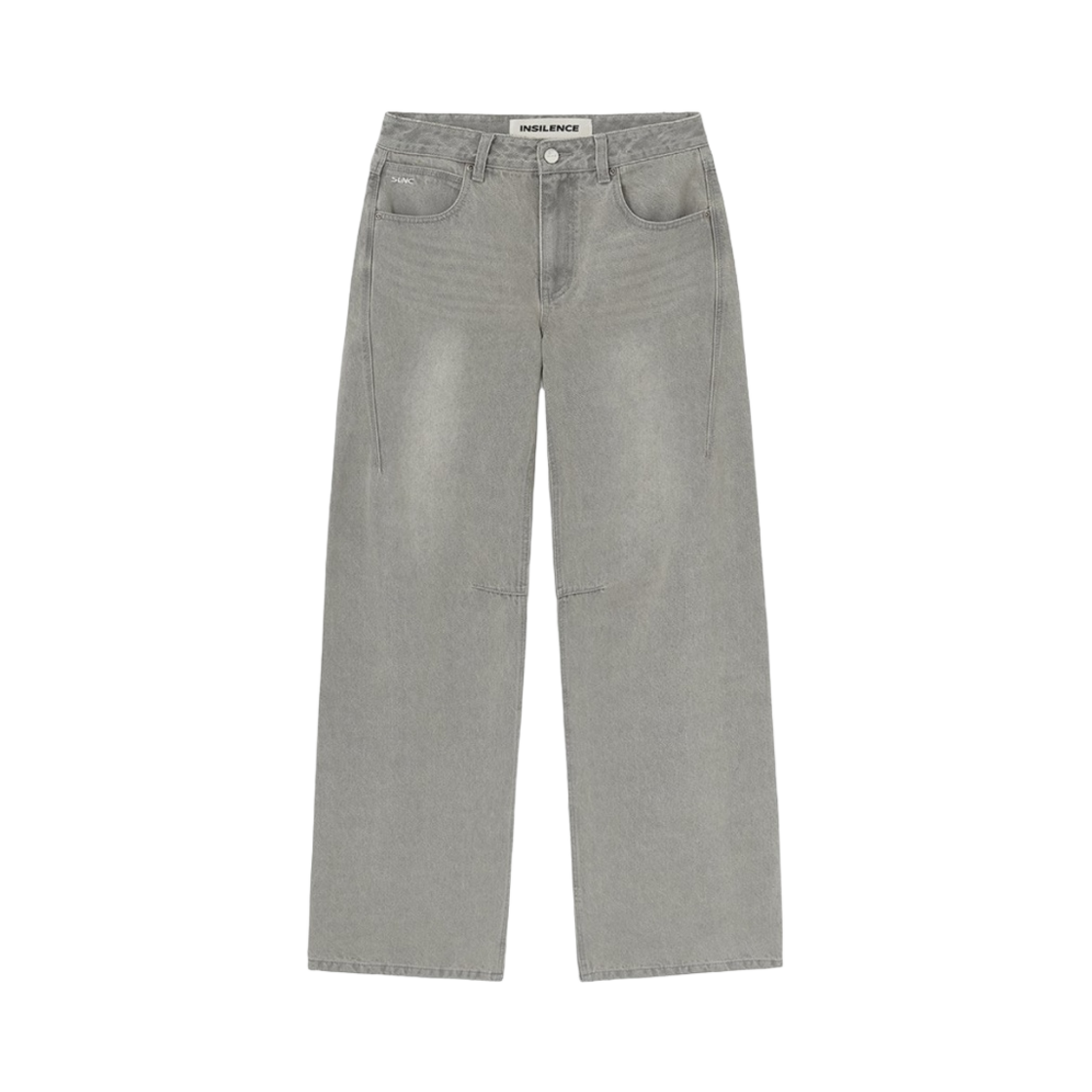 (W) 인사일런스 애쉬드 스트레이트 데님 애쉬 베이지((W) Insilence Ashed Straight Denim Ash Beige)