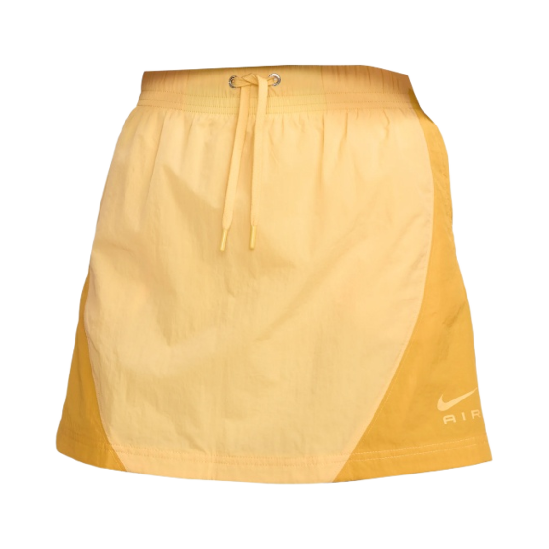 (W) 나이키 에어 하이 웨이스트 우븐 미니 스커트 토파즈 골드 - US/EU((W) Nike Air High Waisted Woven Mini Skirt Topaz Gold - US/EU) - 1