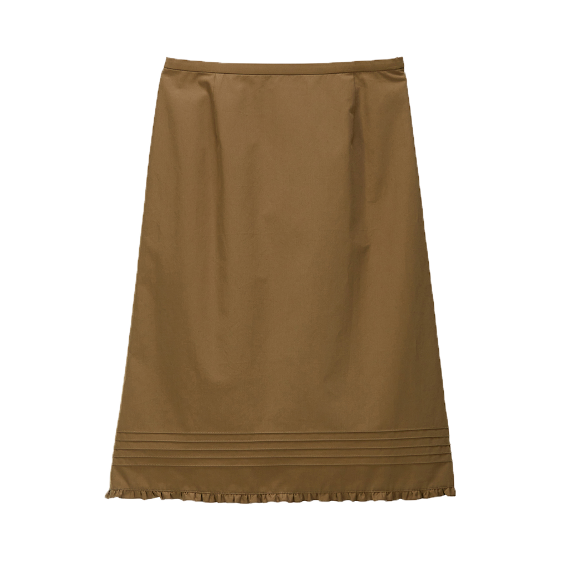 25SW WOMENS_05_kk YUJI Pure Girl Ruffle Skirt Khaki