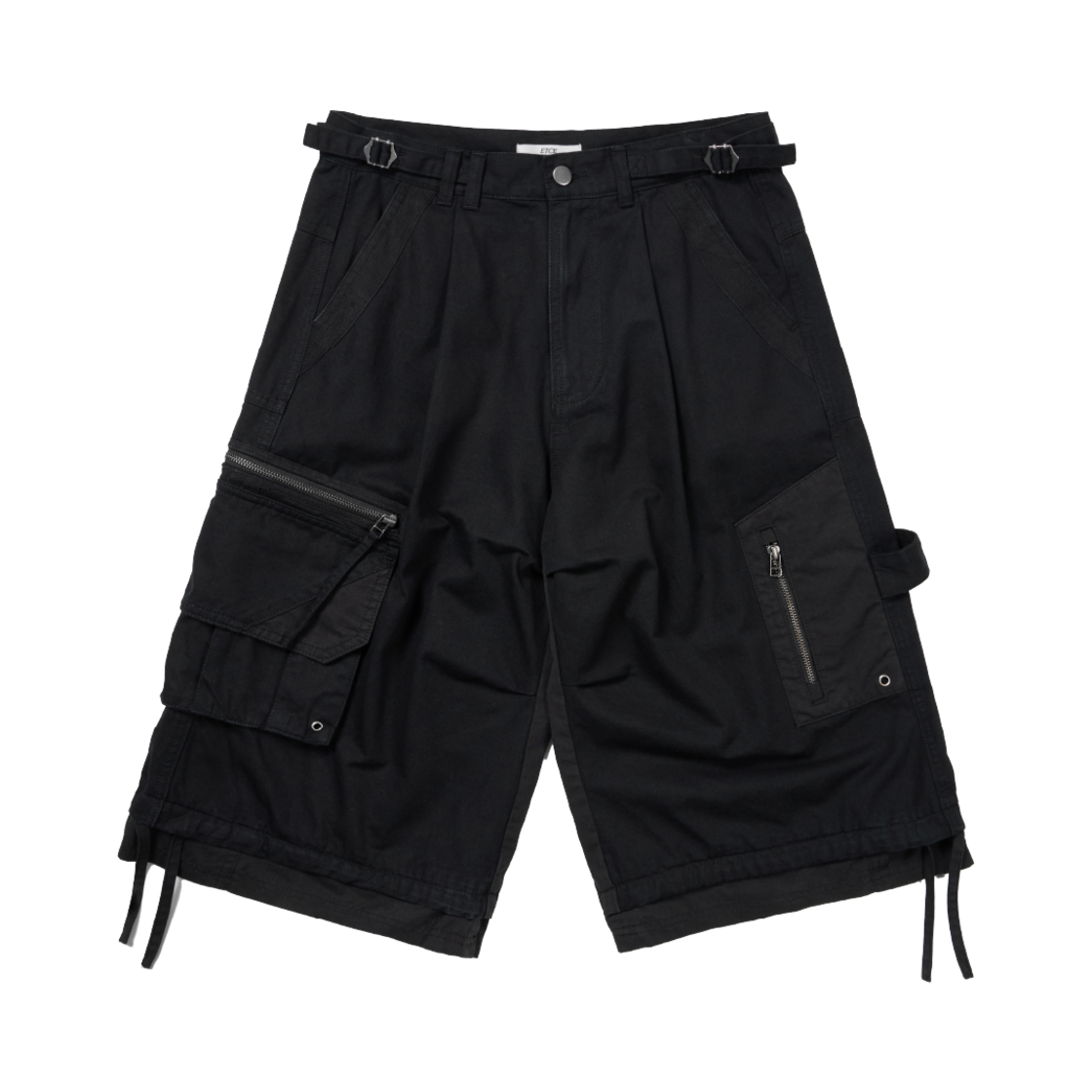 이티씨이 레이어드 카고 버뮤다 쇼츠 2.0 블랙(ETCE Layered Cargo Bermuda Shorts 2.0 Black)