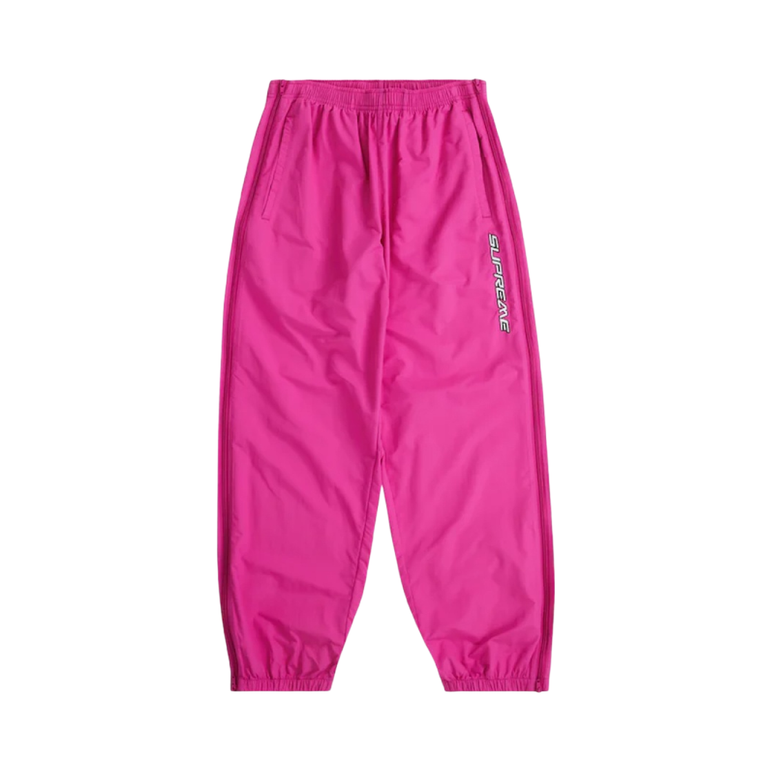 슈프림 풀 집 배기 웜업 팬츠 푸시아 - 23SS(Supreme Full Zip Baggy Warm Up Pants Fuchsia - 23SS) - 1