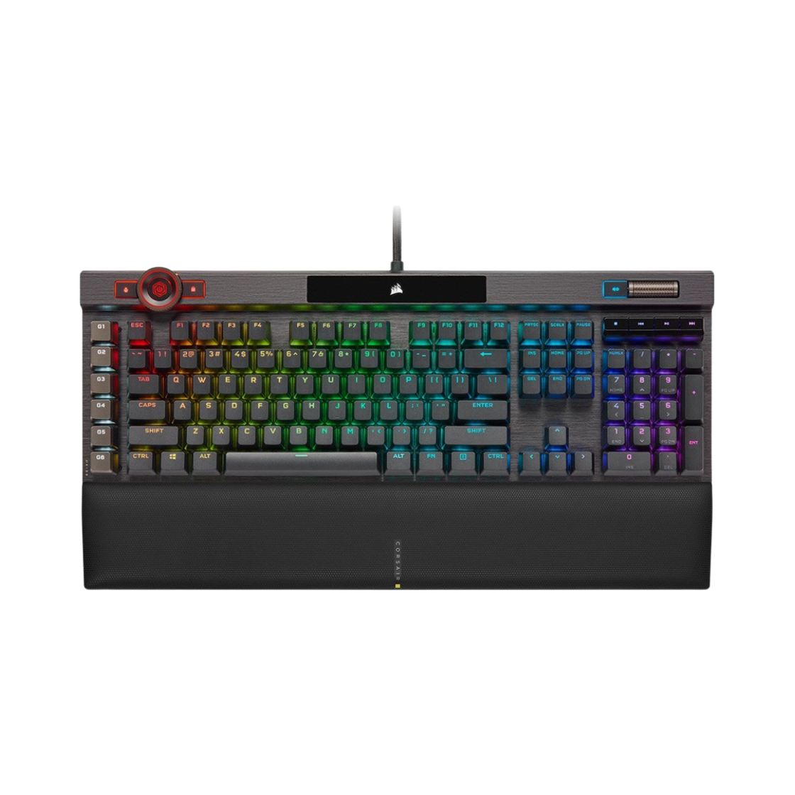 커세어 K100 RGB 옵티컬 블랙 영문 자판 (국내 정식 발매 제품)(Corsair K100 RGB Optical Black English Layout (Korean Ver.)) - 1