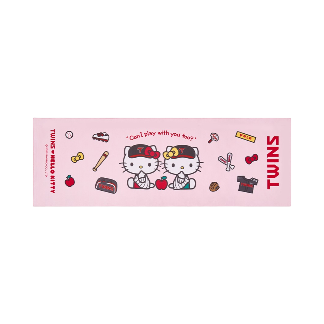 LG 트윈스 x 헬로 키티 패턴 쿨 타월 핑크(LG Twins x Hello Kitty Pattern Cool Towel Pink)