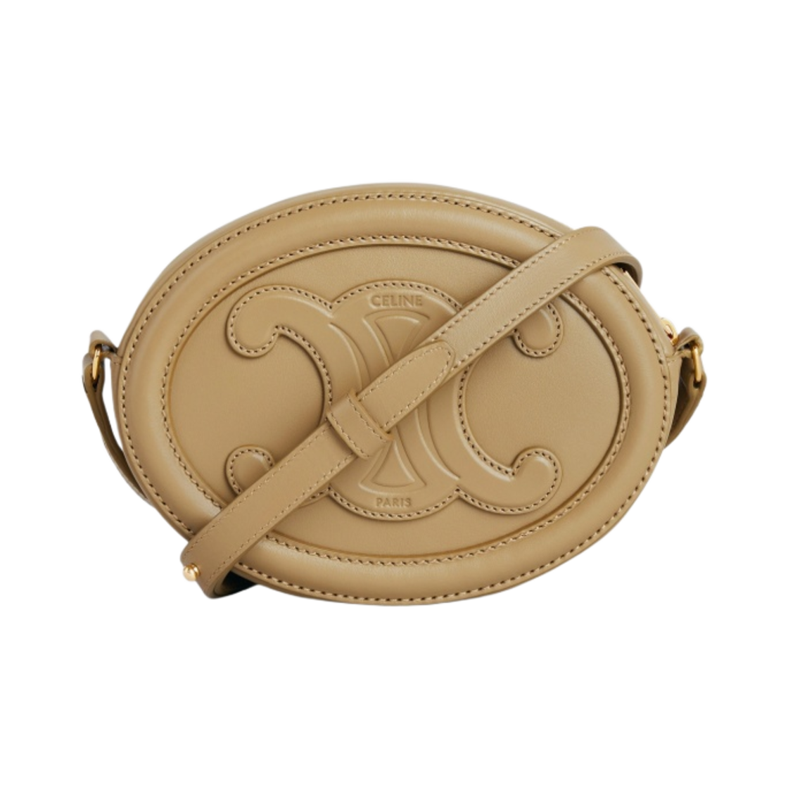 셀린느 스무스 카프스킨 크로스바디 오발 퍼스 레더 트리옹프 올리브(Celine Crossbody Oval Purse Cuir Triomphe in Smooth Calfskin Olive) - 3