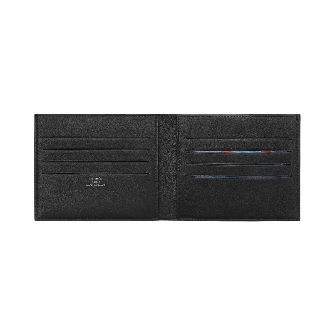 에르메스 시티즌 트윌 컴팩트 반지갑 스위프트 & 누아 셀레스트 오랑쥬 포피(Hermes Citizen Twill Compact Wallet Swift & Noir Celeste Orange Poppy) - 2
