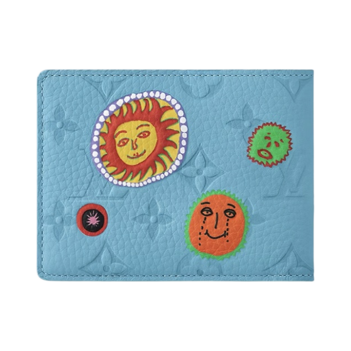 루이비통 x 야요이 쿠사마 멀티플 월렛 토뤼옹 모노그램 블루(Louis Vuitton x YK Multiple Wallet Taurillon Monogram Blue) - 2
