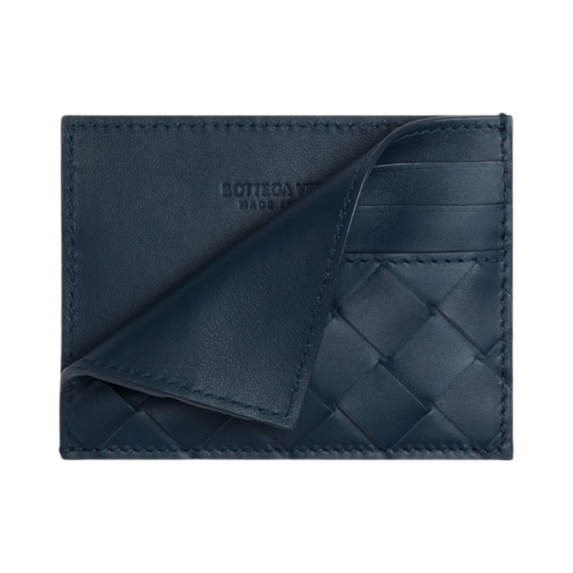 보테가 베네타 크레딧 카드 케이스 딥 블루(Bottega Veneta Credit Card Case Deep Blue) - 2