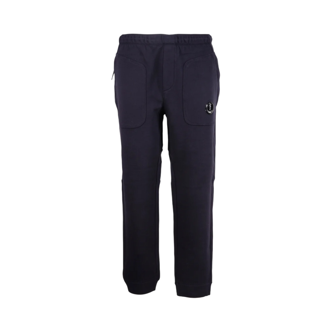 C.P. 컴퍼니 다이애그널 레이즈드 플리스 믹스드 스웨트팬츠 네이비 - 22SS(C.P. Company Diagonal Raised Fleece Mixed Sweatpants Navy - 22SS) - 1
