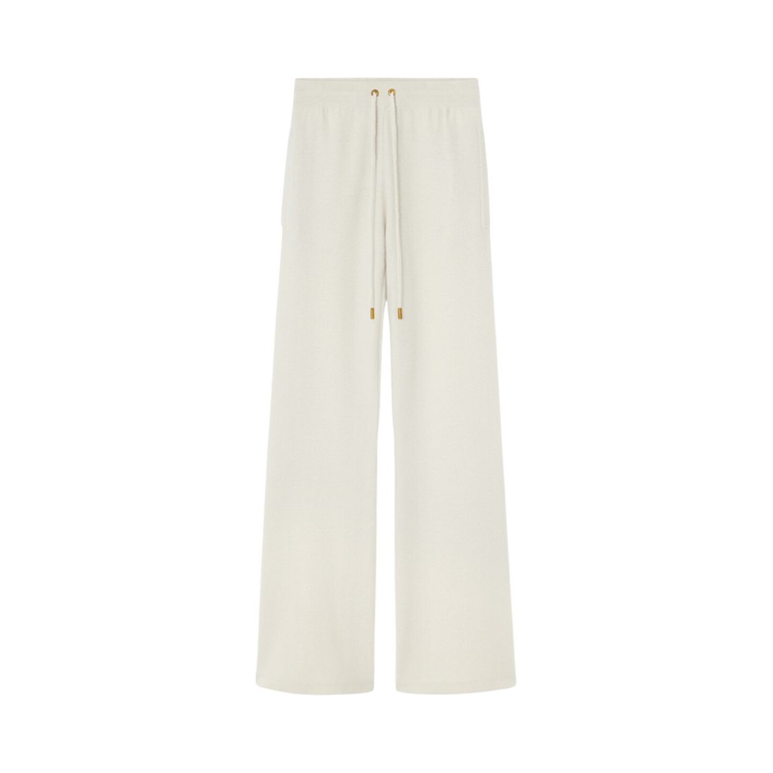 (W) 베르사체 울 블렌드 플레어 타월 팬츠 화이트((W) Versace Wool Blend Flare Towel Pants White)