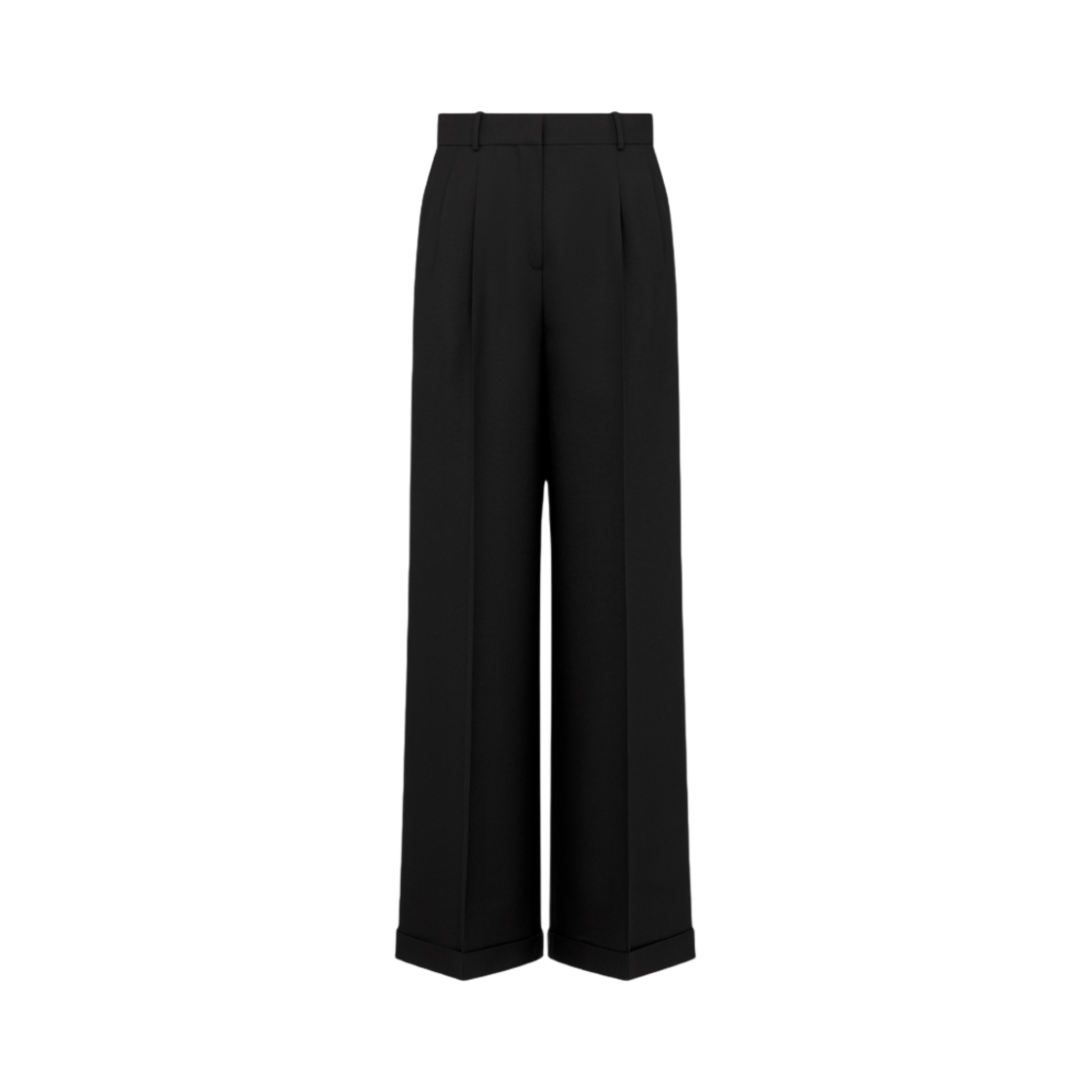 441P24A1030-X9000 (W) Dior Wool and Mohair Wide Leg Pants Black