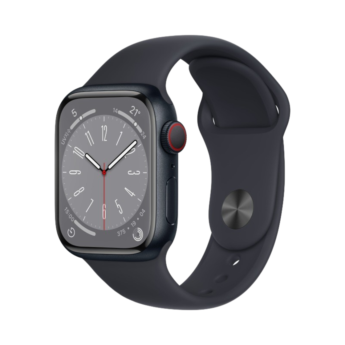 애플 워치 8 41mm 셀룰러 미드나이트 알루미늄 케이스 스포츠 밴드 미드나이트 (국내 정식 발매 제품)
