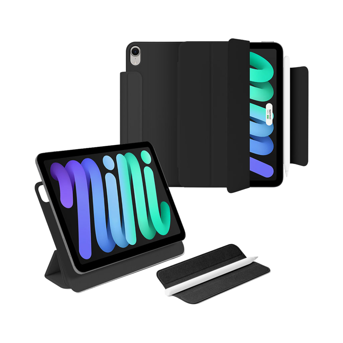 TW-CS07-PM7THBK Tanglewood CHAAK Magnetic 3-step iPad Cover mini 7th Black