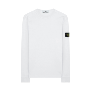 Stone Island 64450 Long Sleeve Crewneck Sweatshirt White - 21SS