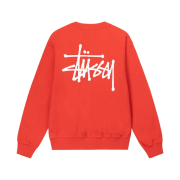 Stussy Basic Stussy Pigment Dyed Crew Tomato