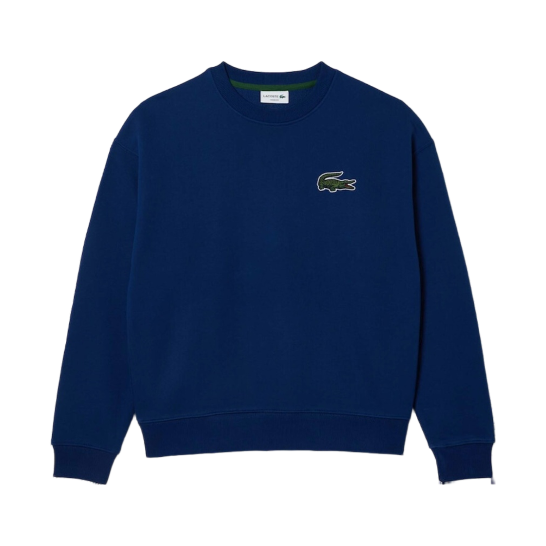 라코스테 80's 빅 크록 매치 크루넥 스웨트셔츠 네이비 블루(Lacoste 80's Big Croc Match Crewneck Sweatshirt Navy Blue) - 1