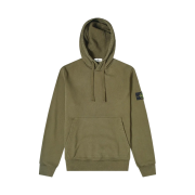 Stone Island 64120 Cotton Fleece Hooded Sweatshirt Dark Green - 20FW