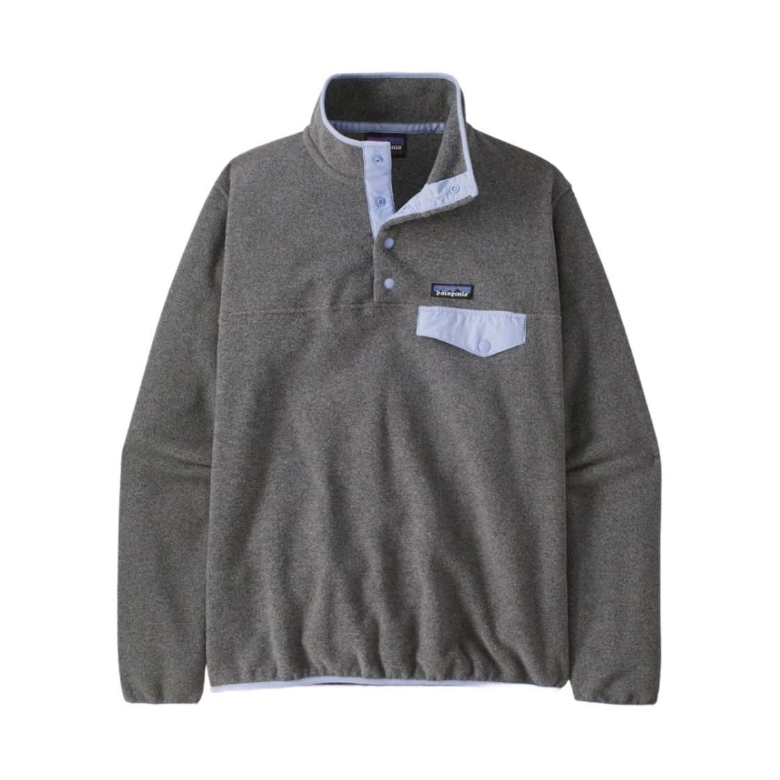 25455 (W) Patagonia Lightweight Synchilla Snap-T Fleece Pullover Nickel Pale Periwinkle