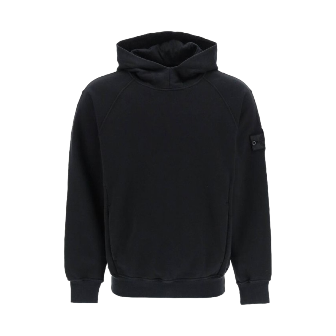 스톤 아일랜드 쉐도우 프로젝트 60219 자수 코튼 플리스 후드 스웨트셔츠 블랙 - 23SS(Stone Island Shadow Project 60219 Embroidery Cotton Fleece Hooded Sweatshirt Black - 23SS)