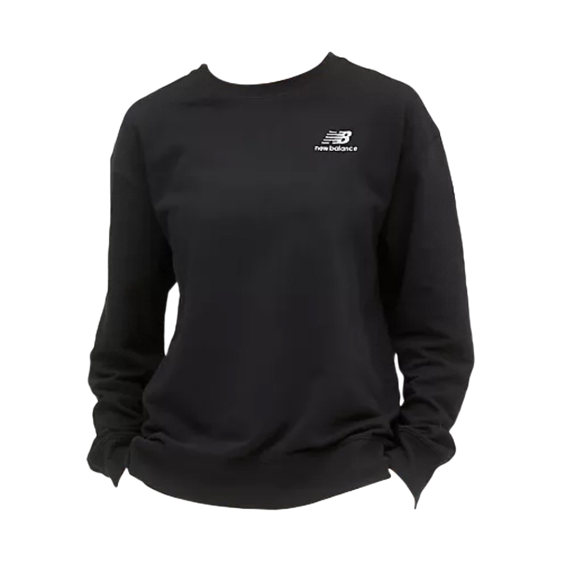 뉴발란스 프렌치 테리 크루넥 스웨트셔츠 블랙(New Balance French Terry Crewneck Sweatshirt Black) - 1