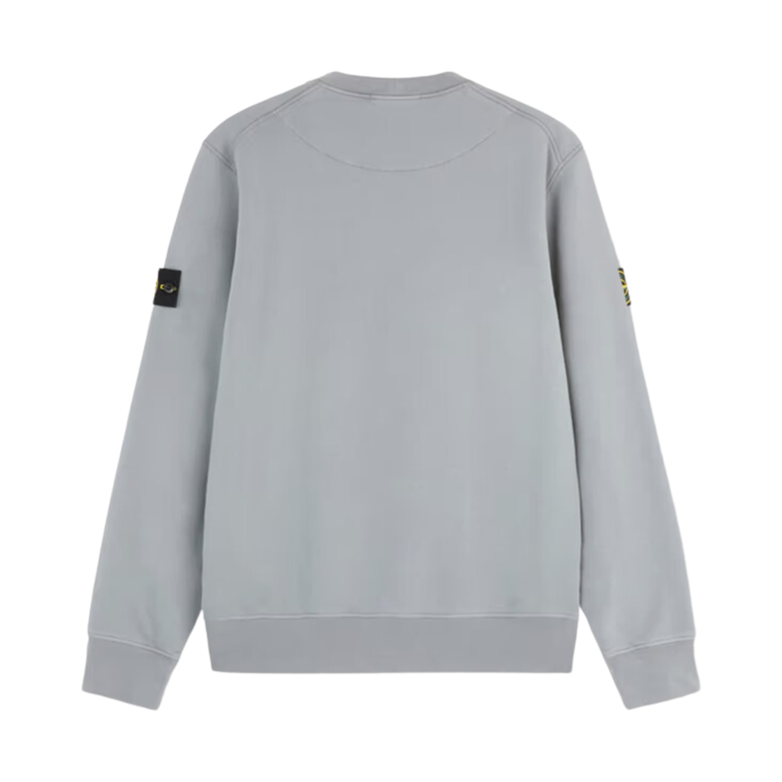 스톤 아일랜드 63051 코튼 플리스 크루넥 스웨트셔츠 위드 리빙 그린 그레이 - 24FW(Stone Island 63051 Cotton Fleece Crewneck Sweatshirt with Ribbing Green Grey - 24FW) - 2