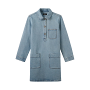 (W) A.P.C. Aurelia Dress Stonewashed Indigo