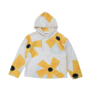 The Museum Visitor Sun Flower Printed Fleece Hoody