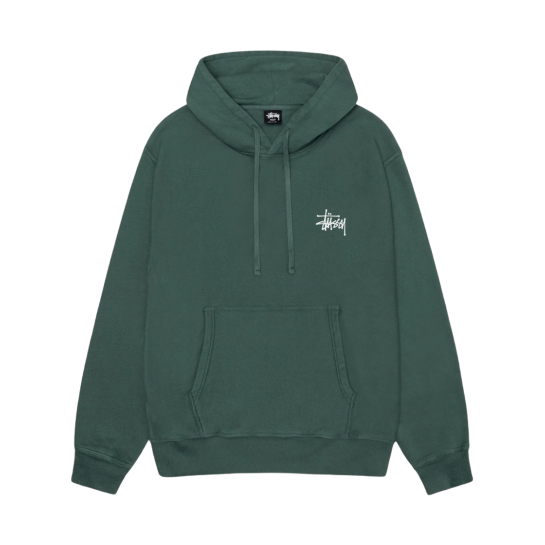 스투시 베이직 스투시 피그먼트 다이드 후드 포레스트(Stussy Basic Stussy Pigment Dyed Hoodie Forest) - 2