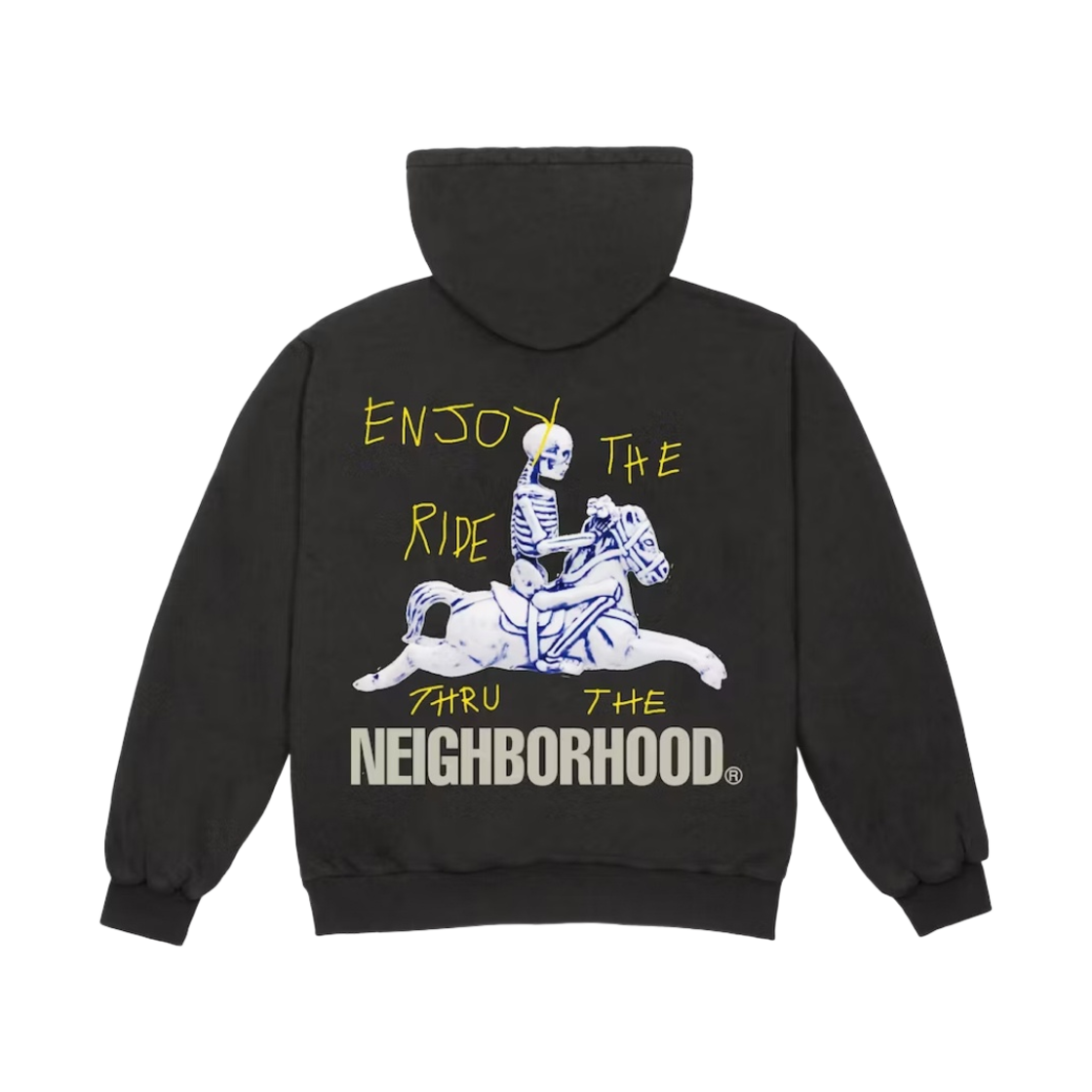 트래비스 스캇 캑터스 잭 x 네이버후드 캐러셀 후드 블랙(Travis Scott Cactus Jack x Neighborhood Carousel Hoodie Black)