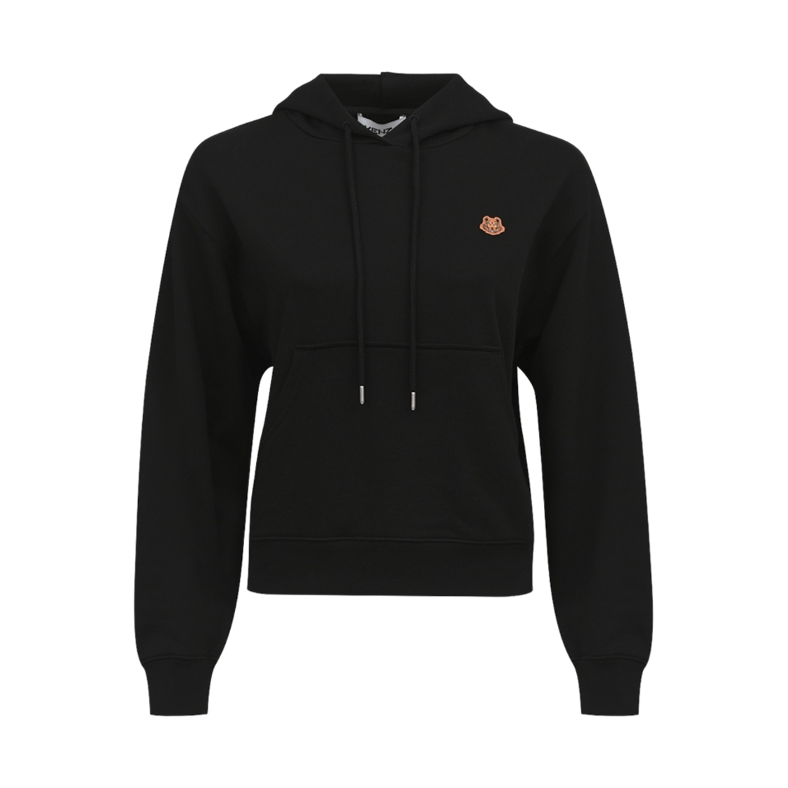 (W) 겐조 타이거 패치 후드 블랙((W) Kenzo Tiger Patch Hoodie Black) - 1