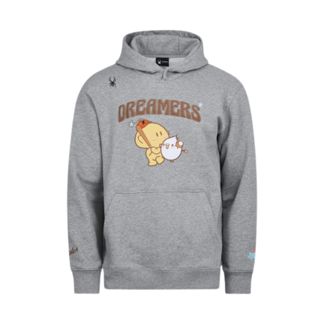 한화 이글스 x 꿈돌이 25 후드 멜란지 그레이(Hanwha Eagles x KUMDORI 25 Hoodie Melange Grey)