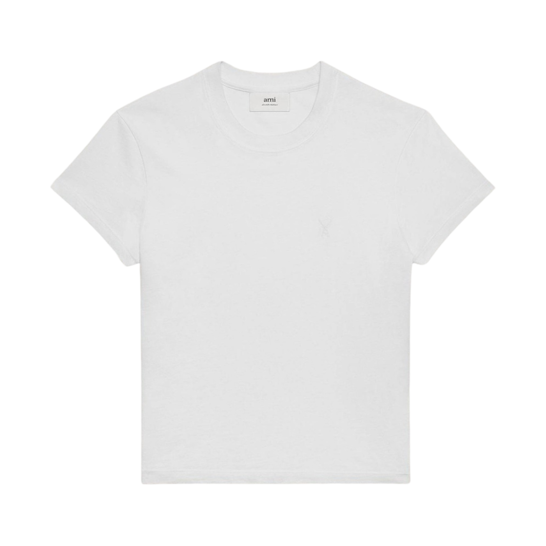 아미 톤온톤 하트 로고 티셔츠 화이트(AMI de Coeur T-Shirt White)